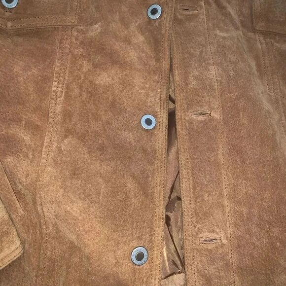 Vintage Men's John Baner Genuine Leather Motorcycle Biker Brown Jacket - Picture 4 of 5